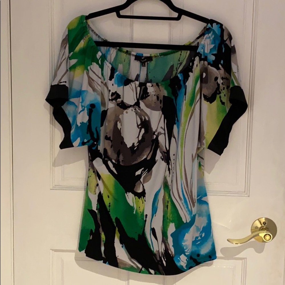 Express Multicolor Paint Design Top